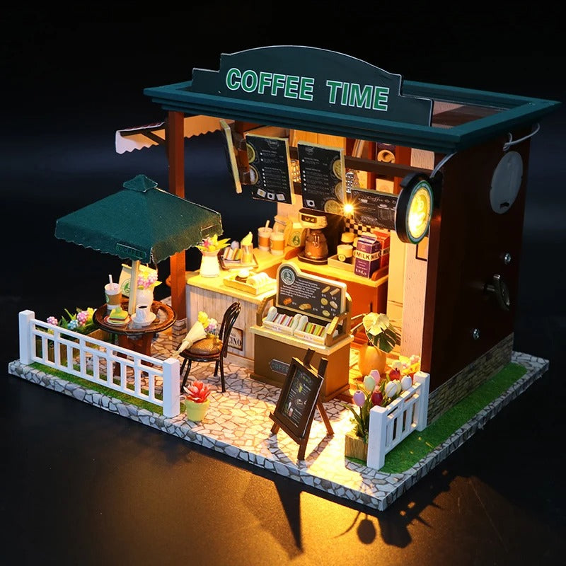 Coffee Time Miniature House Shop name