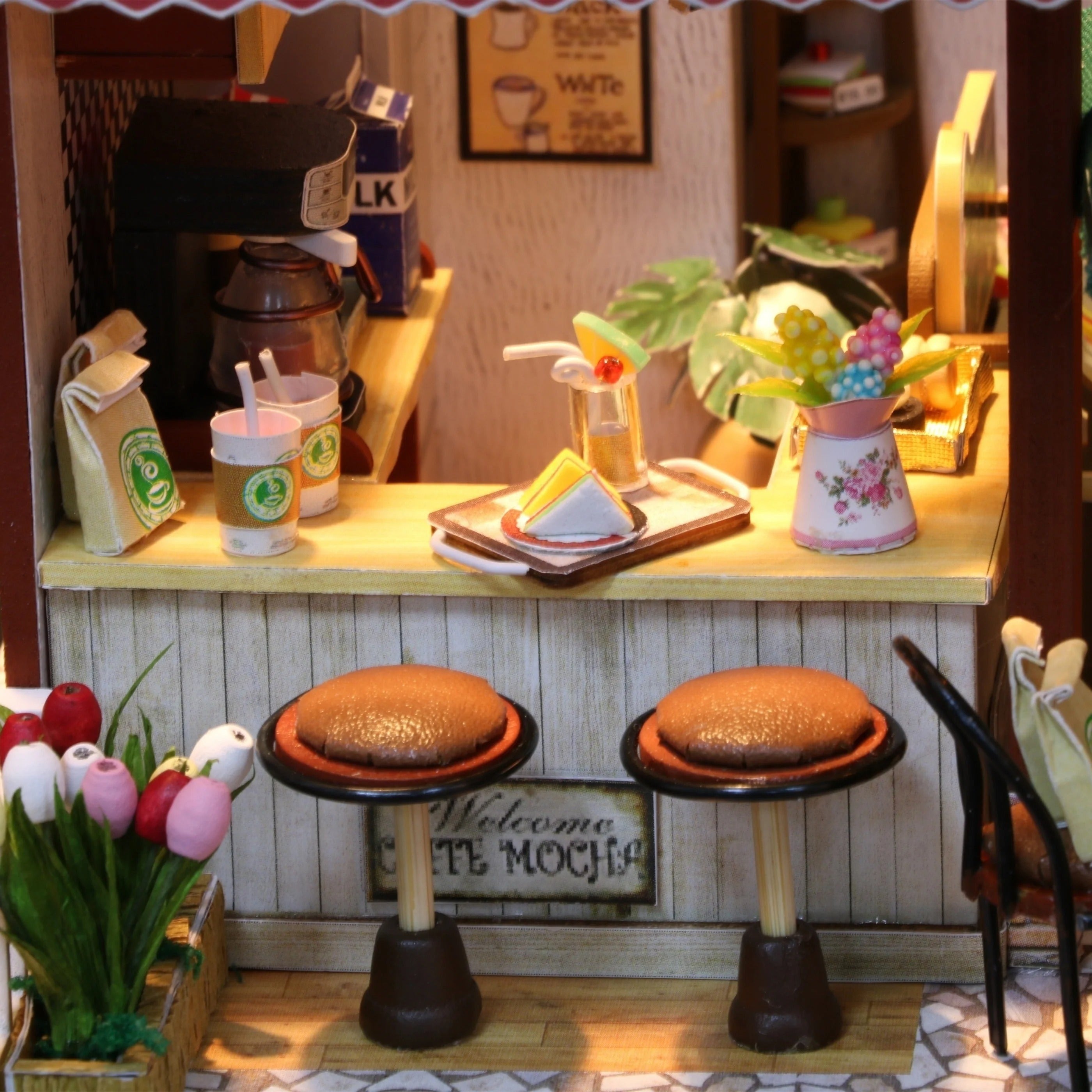 Coffee Time Miniature House Shop name