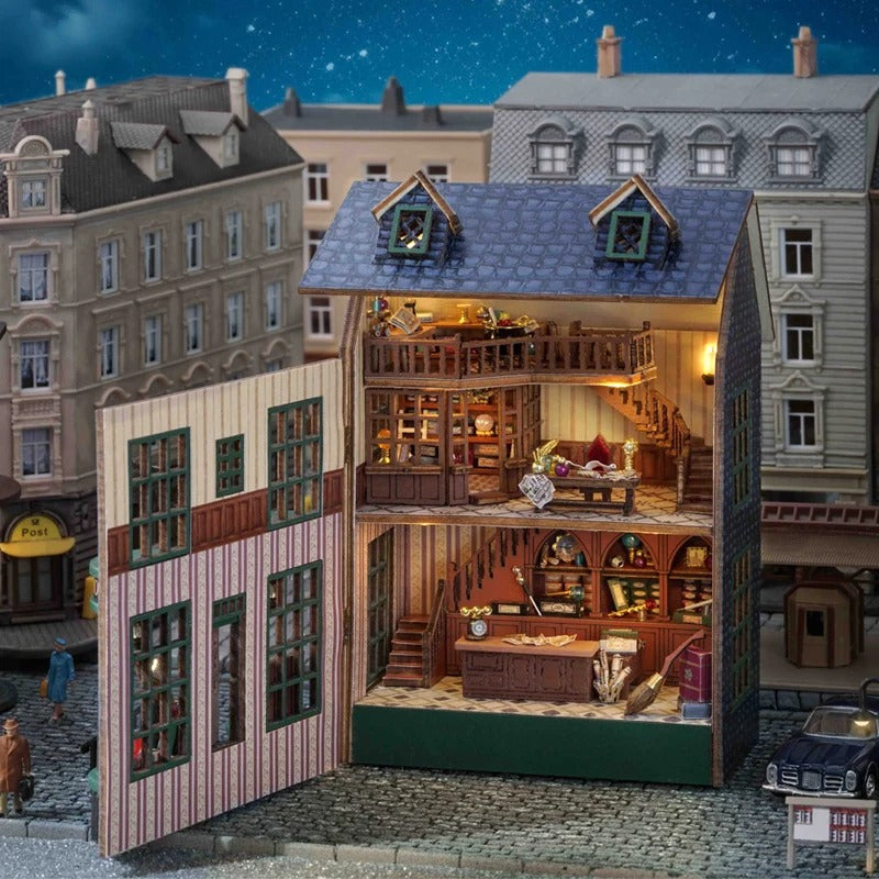 Blue Magic Shop Miniature House Shop name