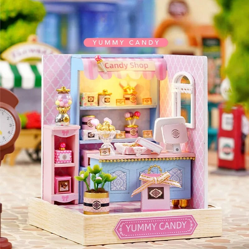 Yummy Candy Shop Miniature House Shop name