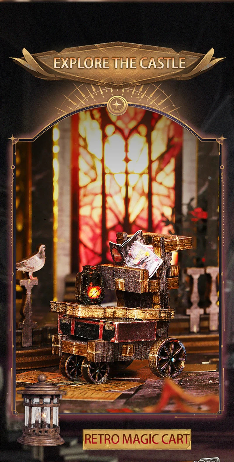 Castle Handmade Book Nook - Book Nook