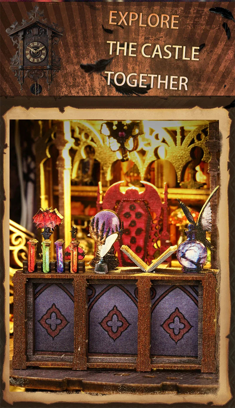 Castle Handmade Book Nook - Book Nook