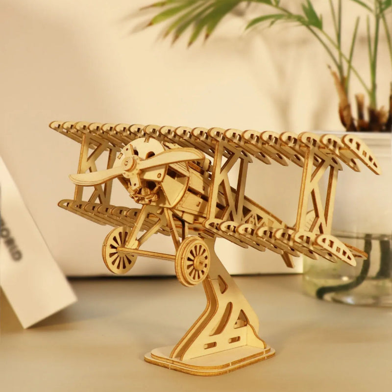 Wooden Plane 3D Puzzle Diorama & Co