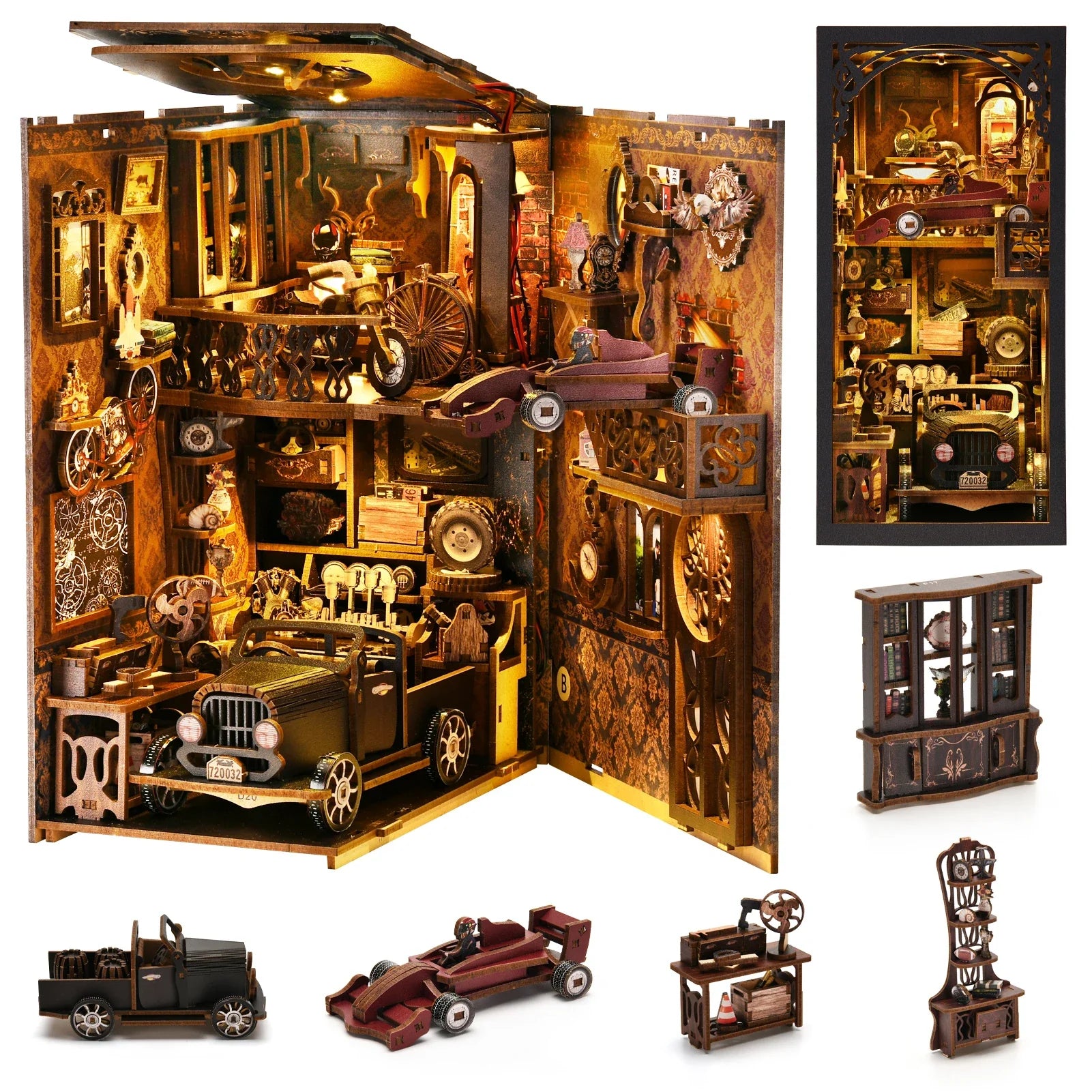 Vintage Car Book Nook - Book Nook