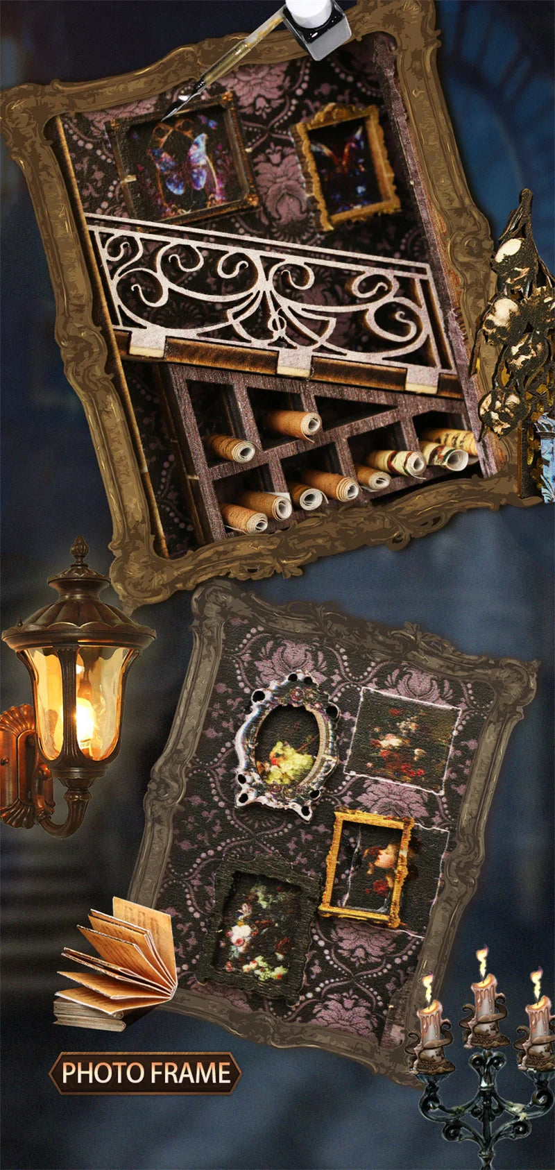 Castle Handmade Book Nook - Book Nook