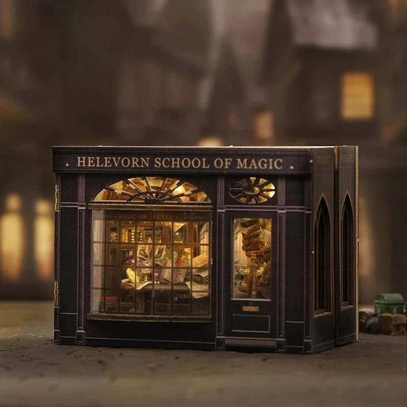 Helevorn School of Magic Miniature House Shop name