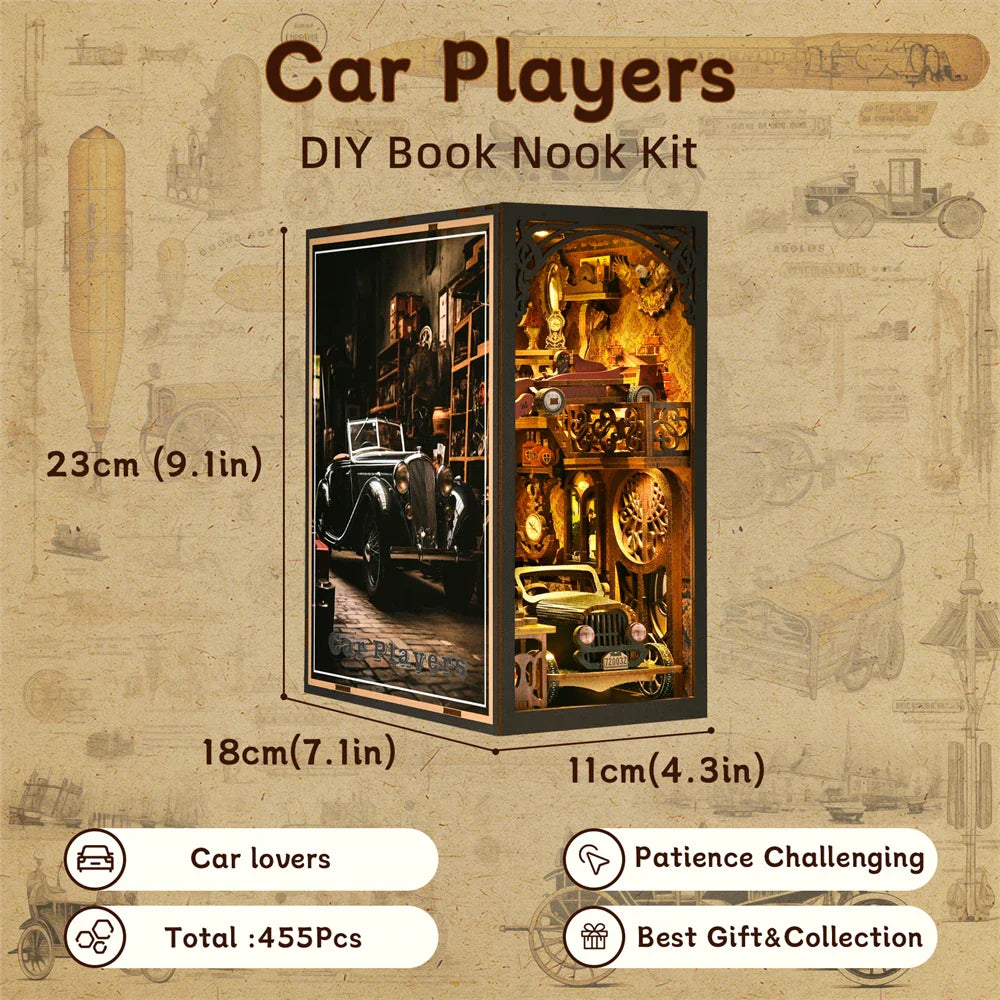 Vintage Car Book Nook - Book Nook