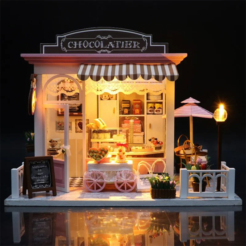 French Chocolatier Miniature House Shop name