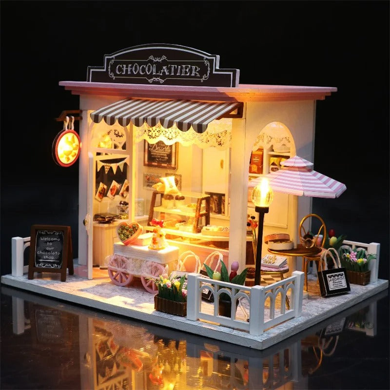 French Chocolatier Miniature House Shop name