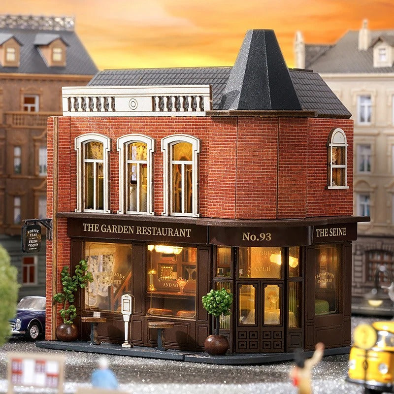 The Garden Restaurant Miniature House Shop name